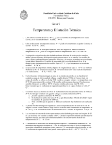 Temperatura y Dilatación Térmica