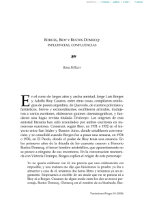 Borges, Bioy y Bustos Domecq: influencias, confluencias