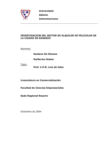 INVESTIGACION DEL SECTOR DE ALQUILER DE PELICULAS DE