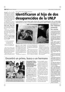 Identificaron al hijo de dos desaparecidos de la UNLP