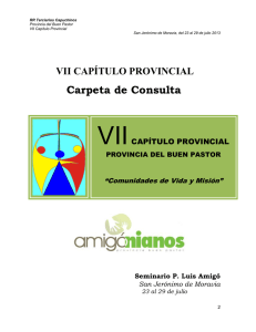 Carpeta datos generales - Amigonianos – Provincia Buen Pastor