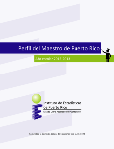 Perfil del Maestro - Instituto de Estadísticas de Puerto Rico