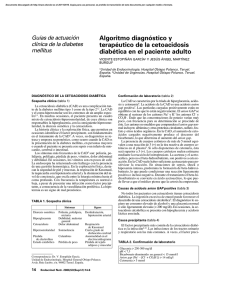 Algoritmo diagnóstico y terapéutico de la cetoacidosis diabética en