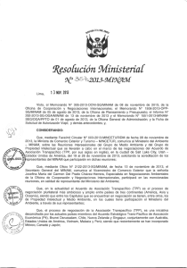 Resolución Ministerial 357-2013