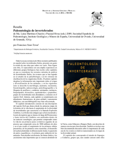 Reseña Paleontología de invertebrados