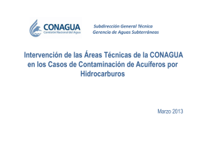 Intervención de las Áreas Técnicas de la CONAGUA en los Casos
