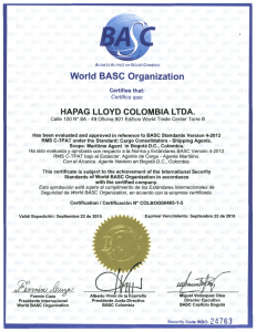World BASC Organization - Hapag