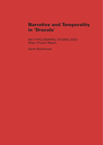 Narrative and Temporality in `Dracula`