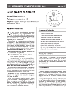 Jesús predica en Nazaret