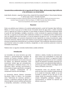 Características ambientales de La Lagunita de El Ciprés, Mpio. de