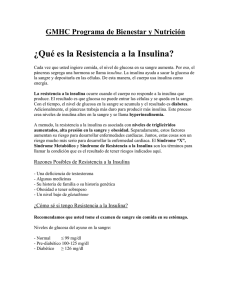 ¿Qué es la Resistencia a la Insulina?