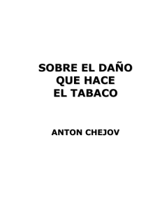 Anton Chejov - Sobre el daño que hace el tabaco