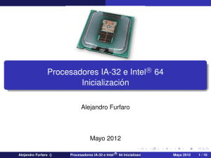 Procesadores IA-32 e Intel® 64 Inicialización