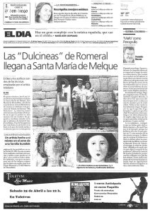 Las/I Duleineas1/ de Romera I lIegan a Santa Marfa de Melque