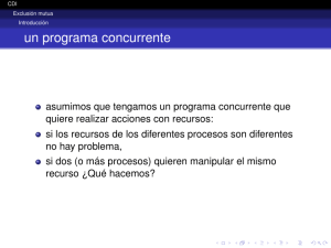 un programa concurrente