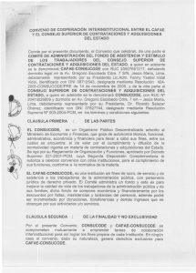 CONVENIO DE COOPERACION INTERINSTITUCIONAL