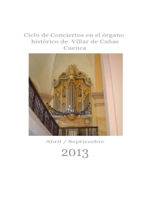 PROGRAMA Ciclo de Conciertos en el órgano histórico de Villar de