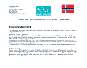 AuPair En Noruega - Aupair internacional