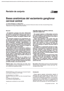 Bases anatómicas del vaciamiento ganglionar cervical central