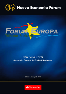 Don Pello Urizar - Nueva Economía Fórum