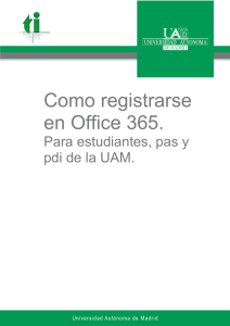 Como registrarse en Office 365