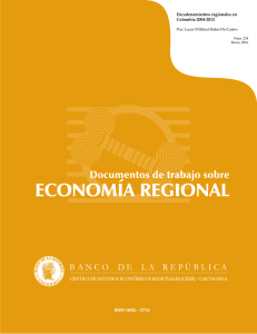 Encadenamientos regionales en Colombia 2004-2012