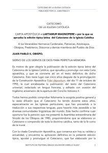 CATECISMO DE LA IGLESIA CATÓLICA CARTA APOSTÓLICA