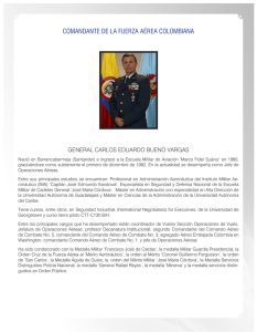 comandante de la fuerza aérea colombiana
