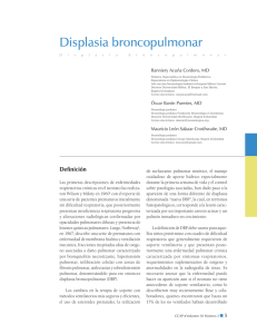 Displasia broncopulmonar - Sociedad Colombiana de Pediatría