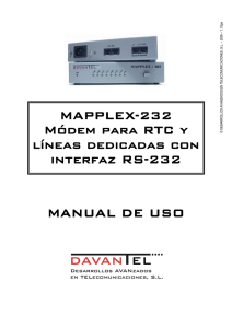 MAPPLEX-232 Módem para RTC y líneas dedicadas