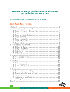 Símbolos de manejo y manipulación de mercancías