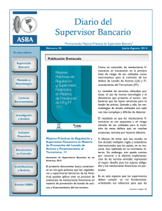 Diario del Supervisor Bancario - ASBA