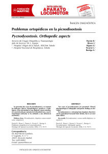 Problemas ortopédicos en la picnodisostosis Pycnodysostosis