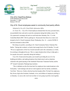 City of St. Cloud employees assist in community food pantry efforts