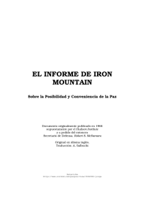 EL INFORME DE IRON MOUNTAIN
