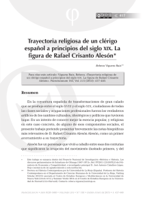 Trayectoria religiosa de un clérigo español a principios del siglo xix