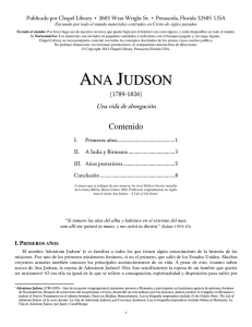 Ana Judson - Una vida de abnegación