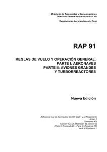 RAP 91 - Ministerio de Transportes y Comunicaciones