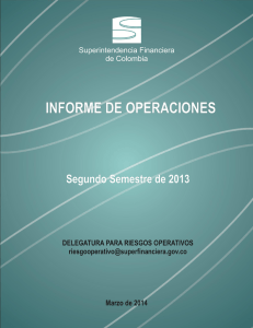 Informe transacciones primer semestre de 2010