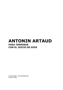 Artaud - Para terminar con el juicio de dios
