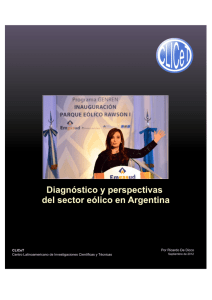Diagnóstico y perspectivas del sector eólico en Argentina