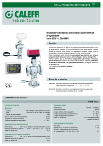 Mezclador electrónico con desinfección térmica programable serie