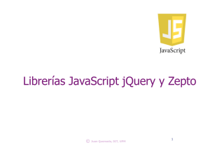 Librerías JavaScript jQuery y Zepto