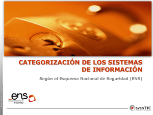 Categorización de los sistemas de información según el ENS