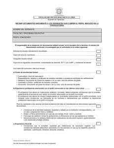 FICHA DE RECEPCION DOCUMENTAL (FRD) Examen