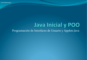 Programación de Interfaces de Usuario y Applets Java