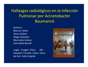 Hallazgos radiológicos en la Infección Pulmonar por Acinetobacter