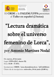 “Lectura dramática sobre el universo femenino de Lorca”,