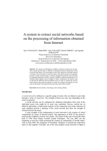 A system to extract social networks based on the