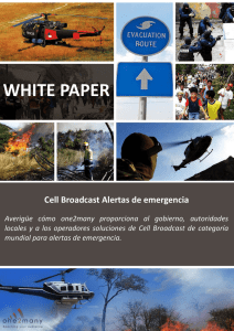 White paper Cell Broadcast Alertas de emergencia
